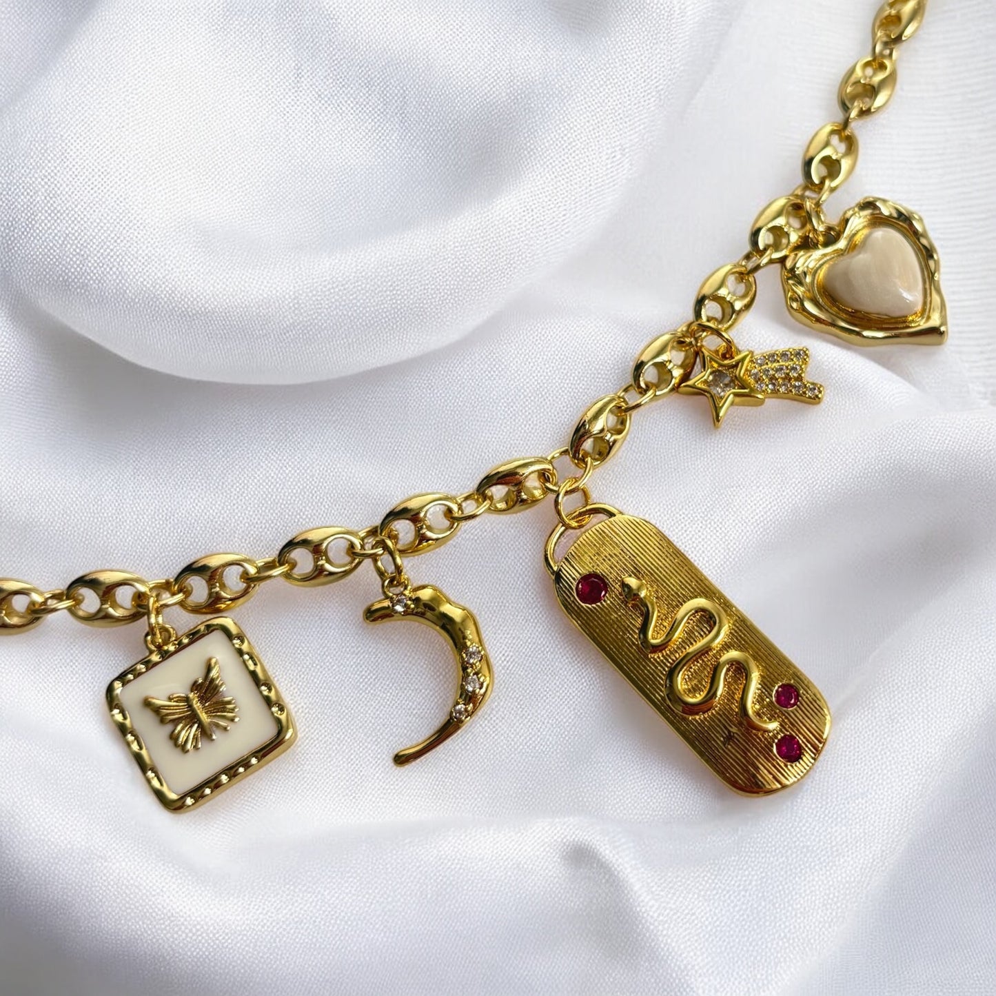 Gold Serpent Necklace (Handmade & Limited Edition)