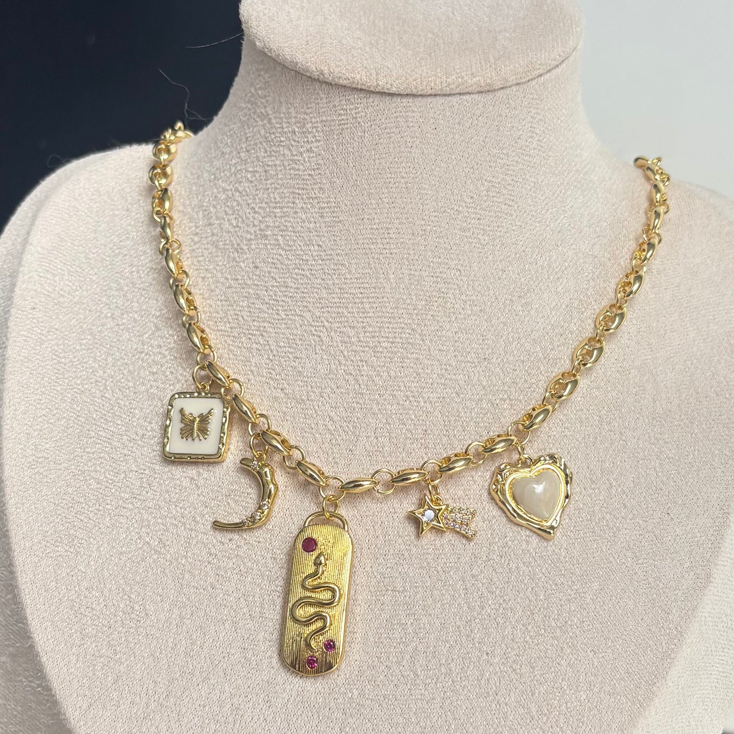 Gold Serpent Necklace (Handmade & Limited Edition)