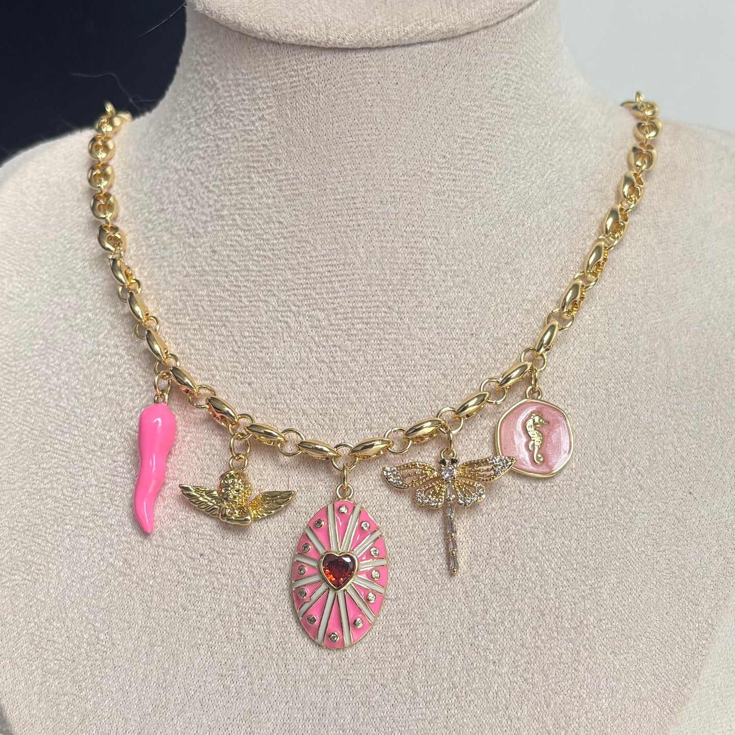 Pink Aurora Necklace (Handmade & Limited Edition)