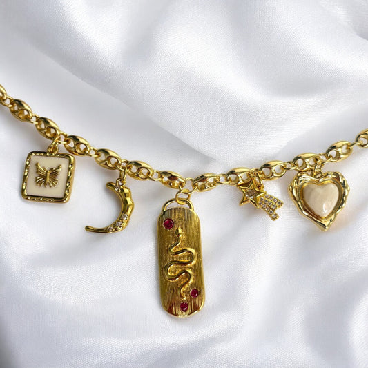 Gold Serpent Necklace (Handmade & Limited Edition)
